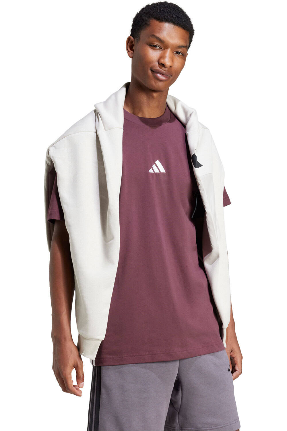 adidas camiseta manga corta hombre M 3S SJ T vista detalle