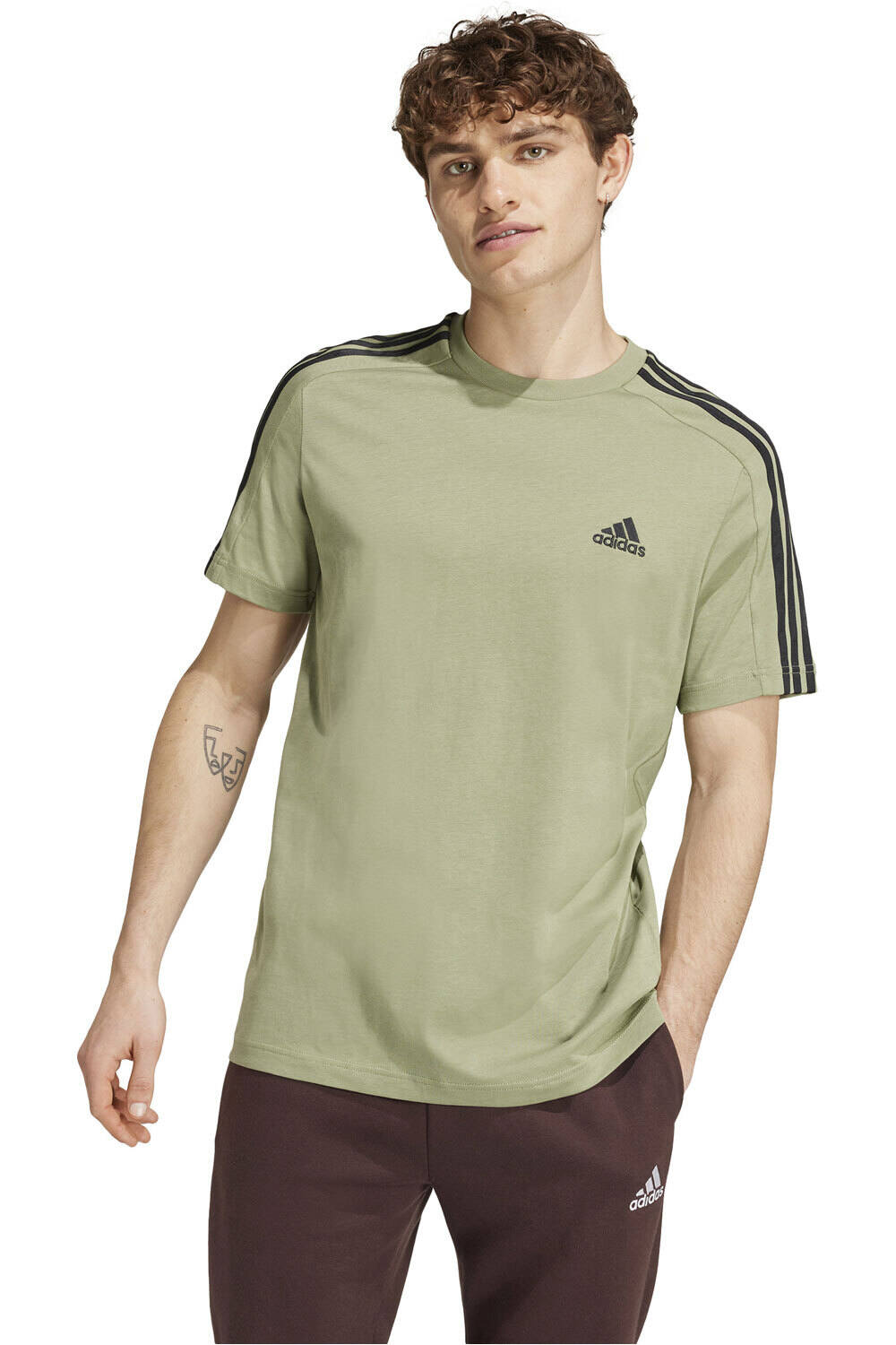 adidas camiseta manga corta hombre M 3S SJ T vista frontal