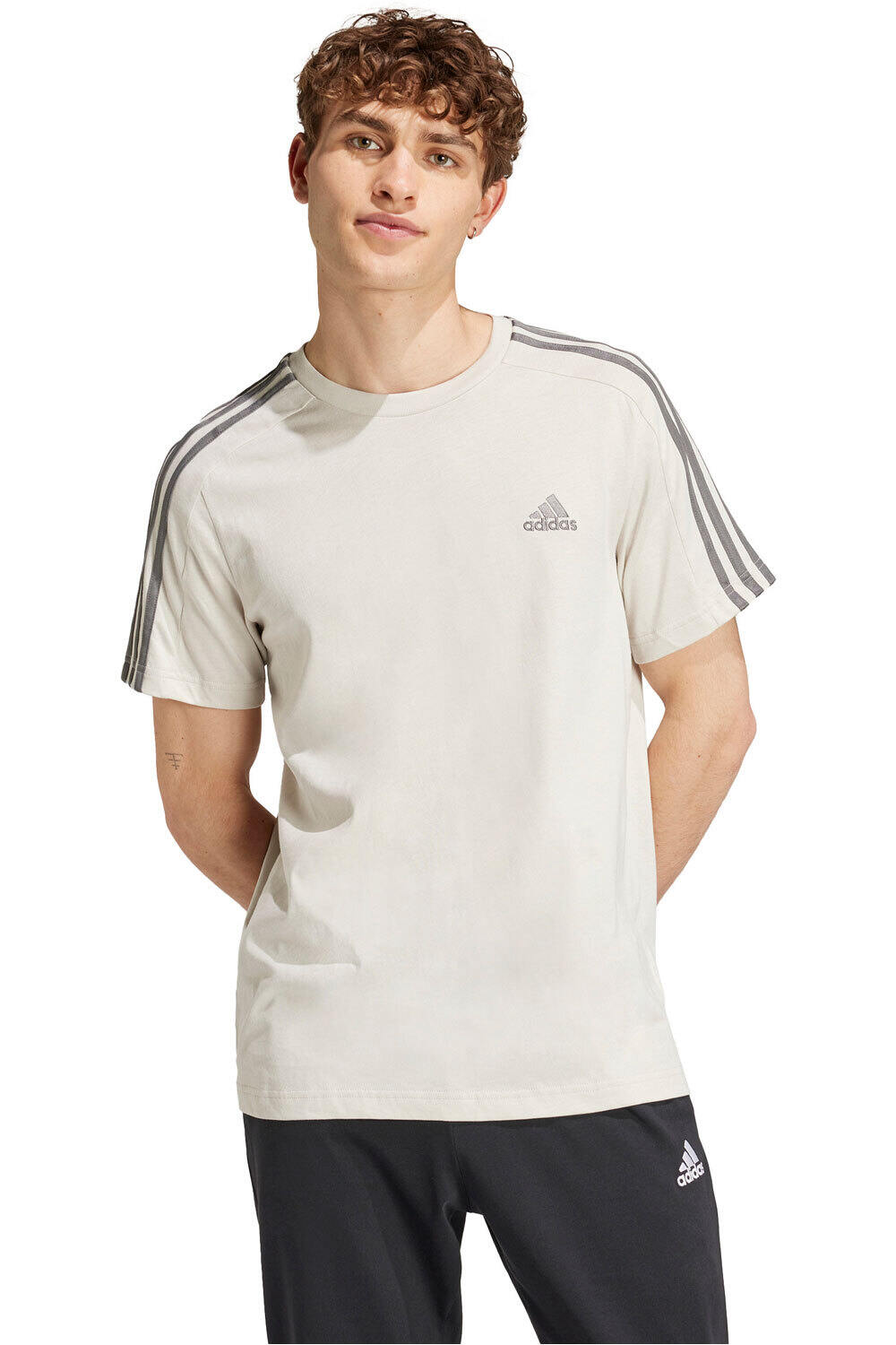 adidas camiseta manga corta hombre M 3S SJ T vista frontal