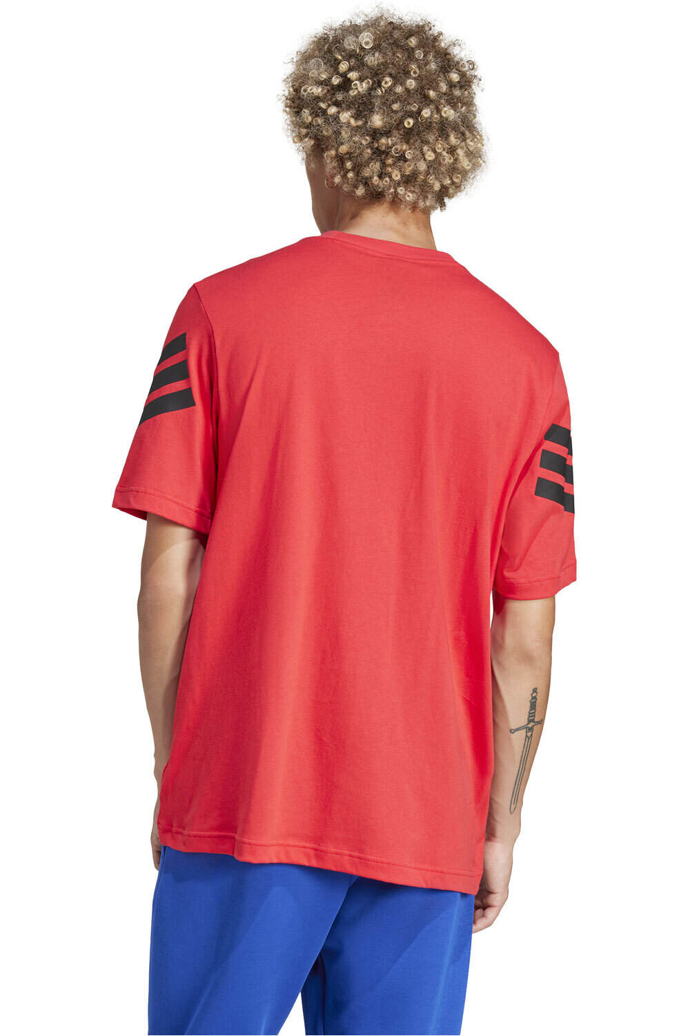 adidas camiseta manga corta hombre M FI 3S REG T vista trasera