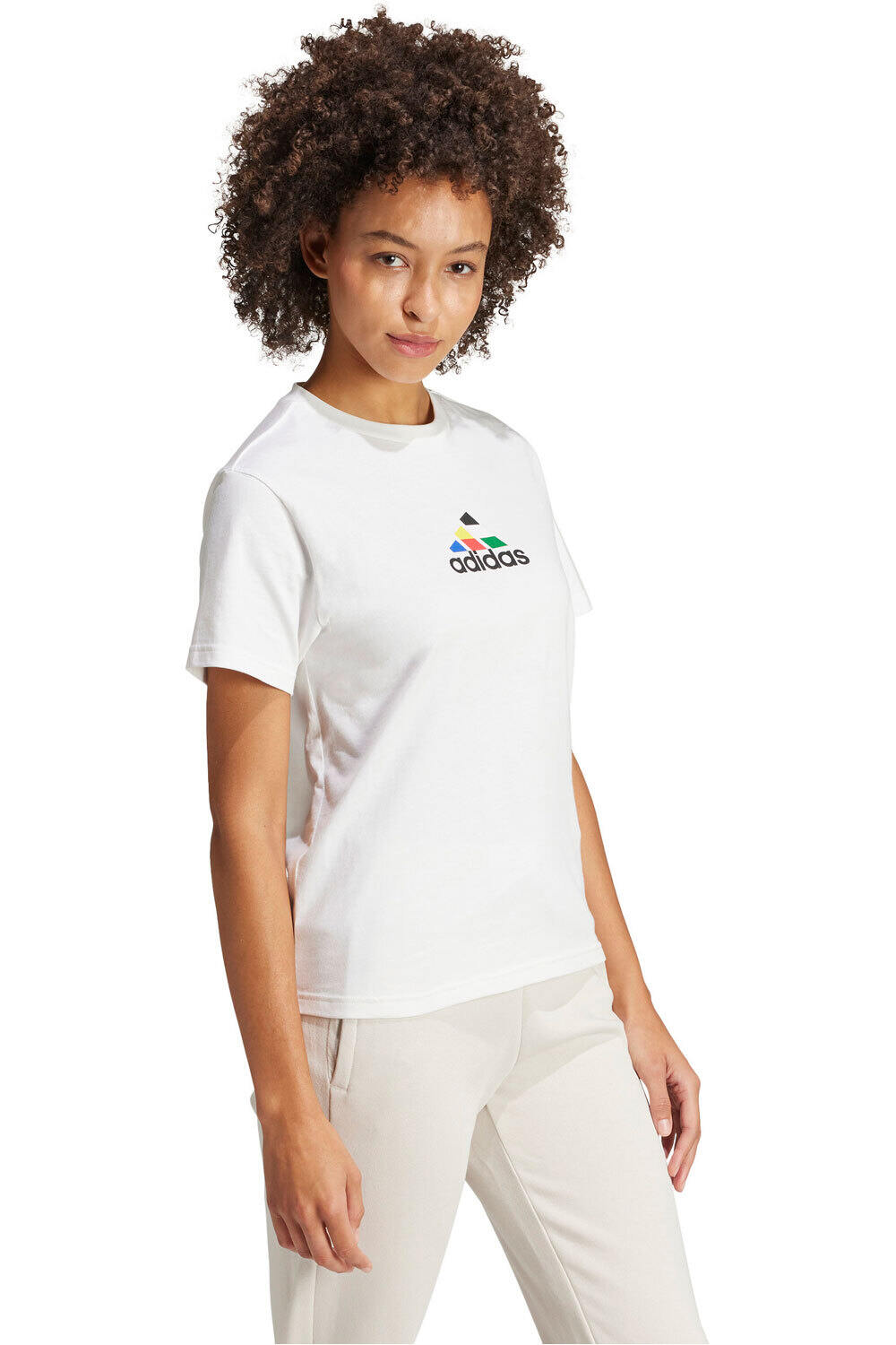 adidas camiseta manga corta mujer W TIRO NTS T vista detalle