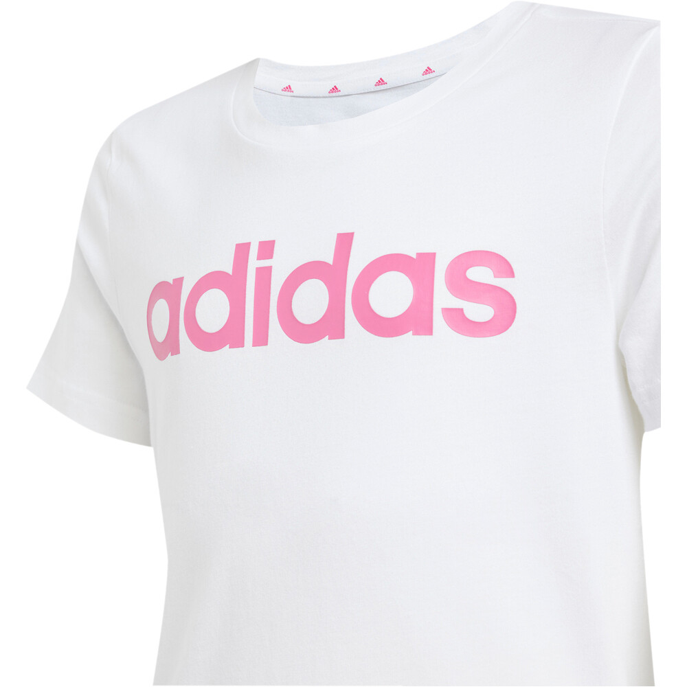 adidas camiseta manga corta niña G LIN T vista detalle