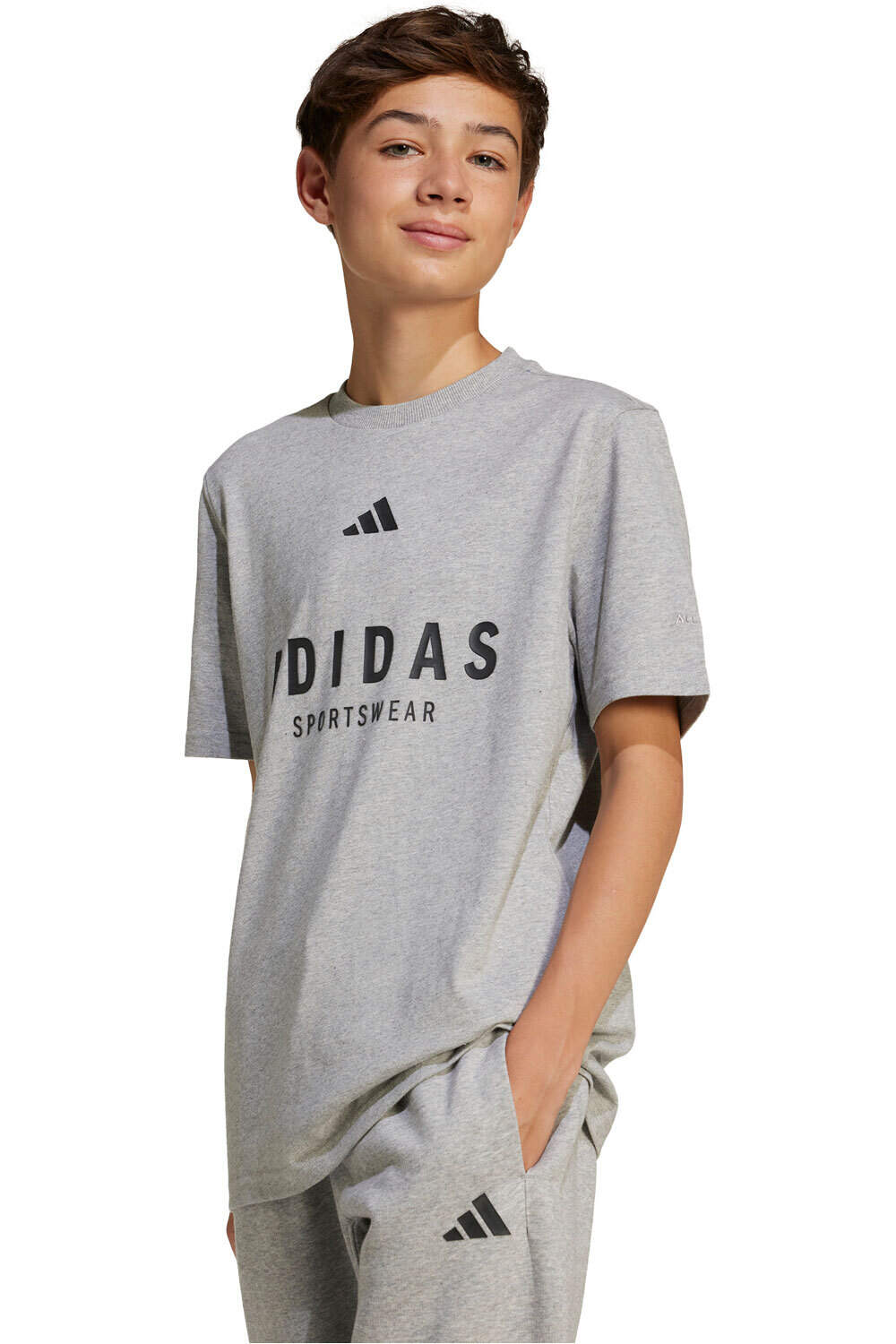 adidas camiseta manga corta niño J ALLSZN GFX T vista frontal