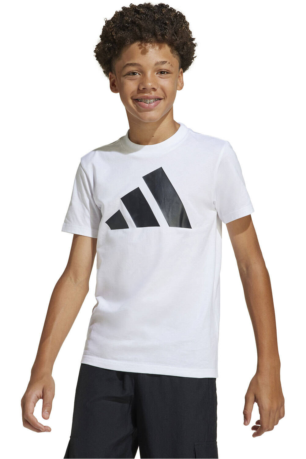 adidas camiseta manga corta niño M_J BL TEE 160 vista frontal