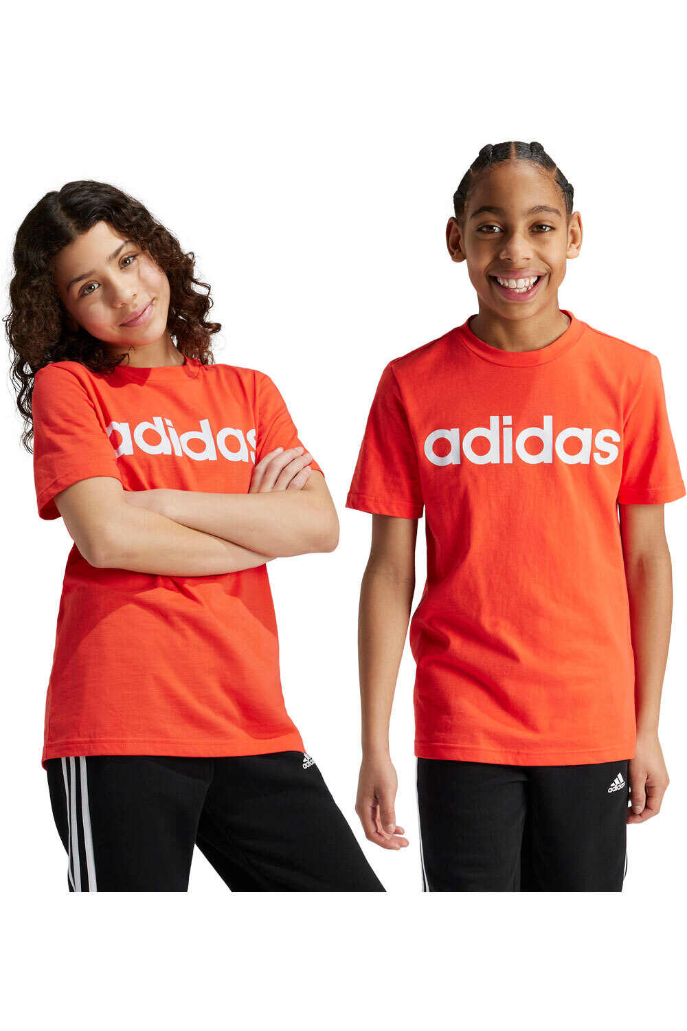 adidas camiseta manga corta niño U LIN TEE vista frontal