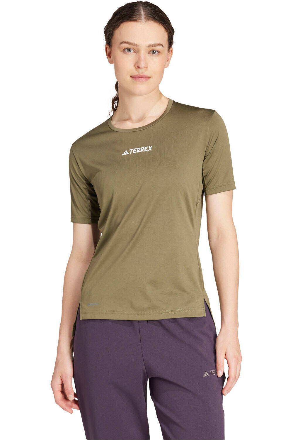 adidas camiseta montaña manga corta mujer W MT TEE vista frontal