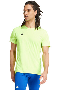 adidas camiseta técnica manga corta hombre ADIZERO E TEE vista frontal