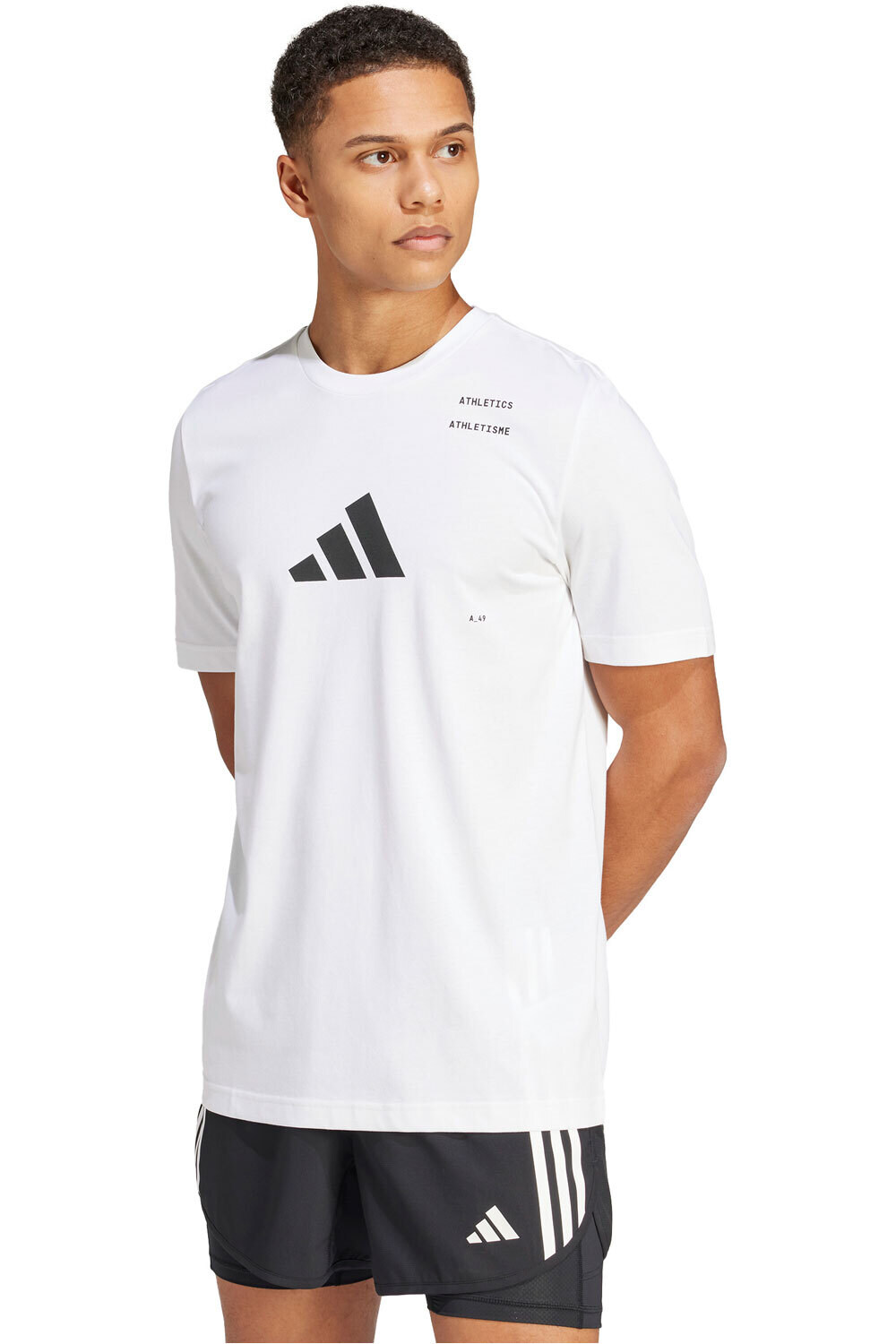 adidas camiseta técnica manga corta hombre M ATH CAT G T vista frontal