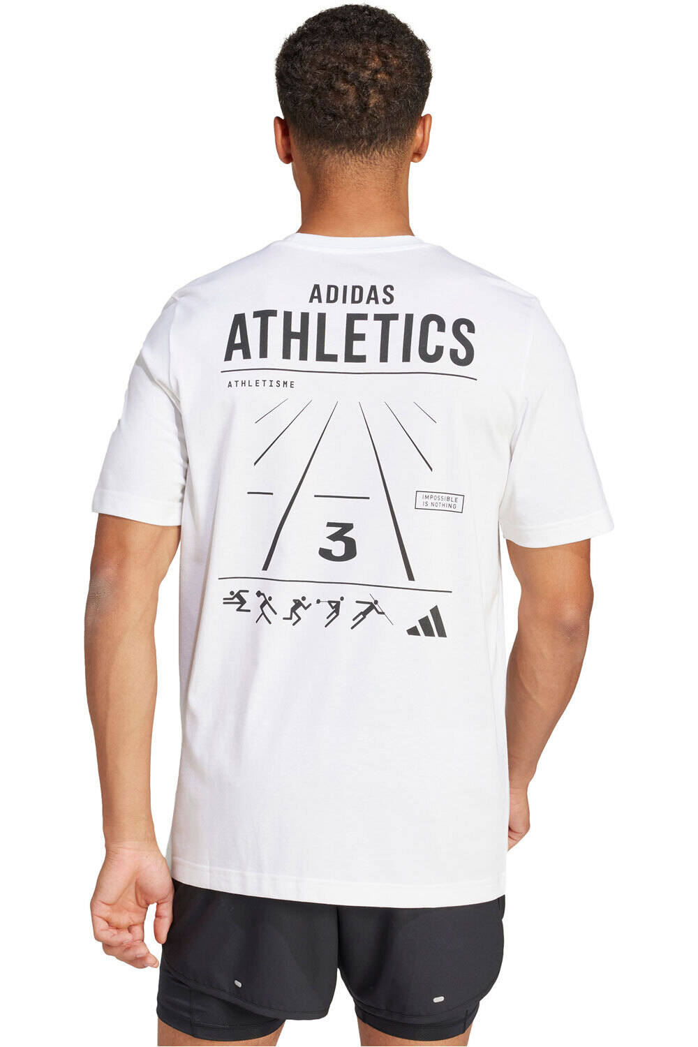 adidas camiseta técnica manga corta hombre M ATH CAT G T vista trasera