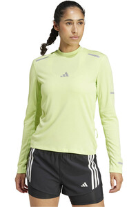 adidas camiseta técnica manga larga mujer ULT HI VIS LS W vista frontal