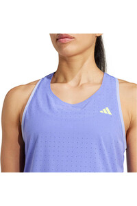 adidas camiseta técnica tirantes mujer ADIZERO TANK W vista detalle