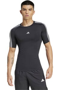 adidas camiseta térmica manga larga hombre TF 3S TEE vista frontal