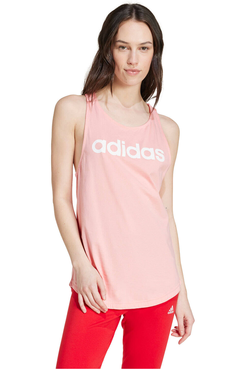 adidas camiseta tirantes mujer W LIN TK vista frontal