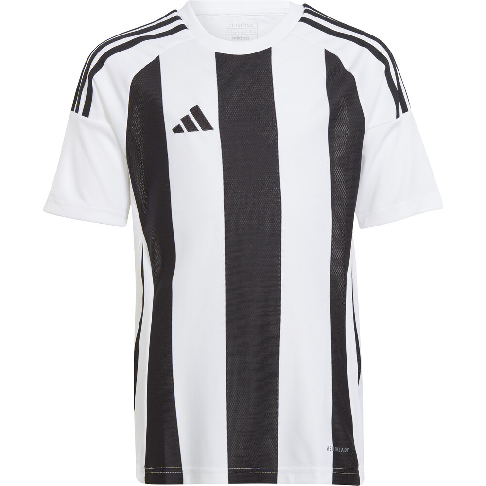 adidas camisetas entrenamiento futbol manga corta niño STRIPED 24 JSYY vista frontal