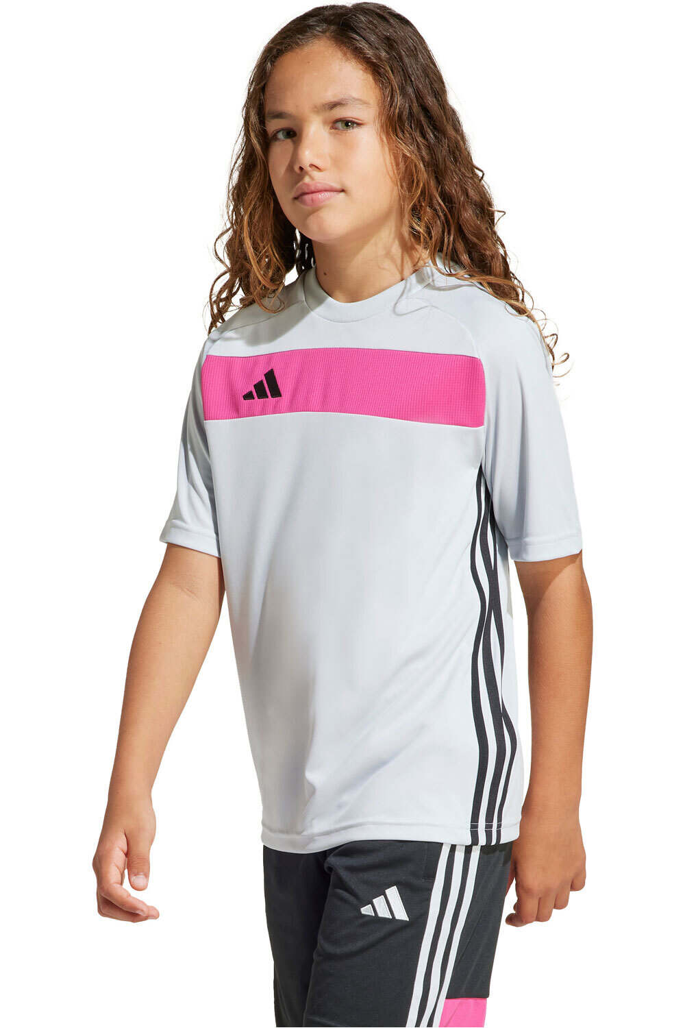 adidas camisetas entrenamiento futbol manga corta niño TIRO ES JSY Y vista frontal