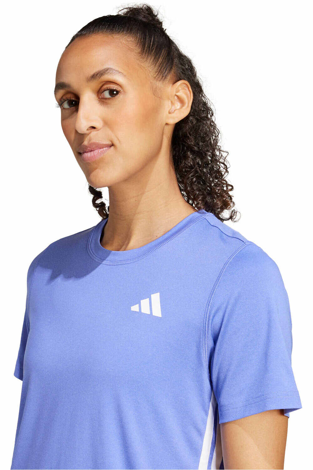 adidas camisetas fitness mujer TE 3S CREW TEE vista detalle