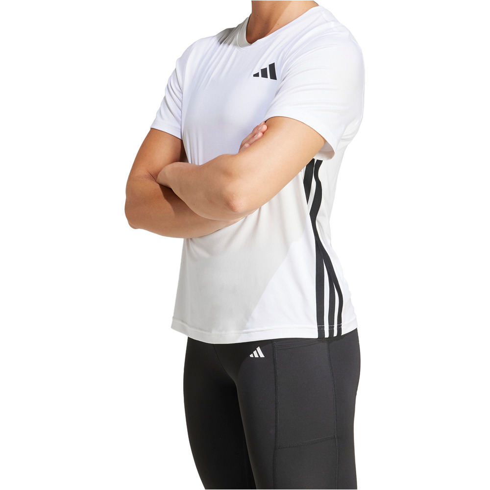 adidas camisetas fitness mujer TE 3S CREW TEE vista frontal