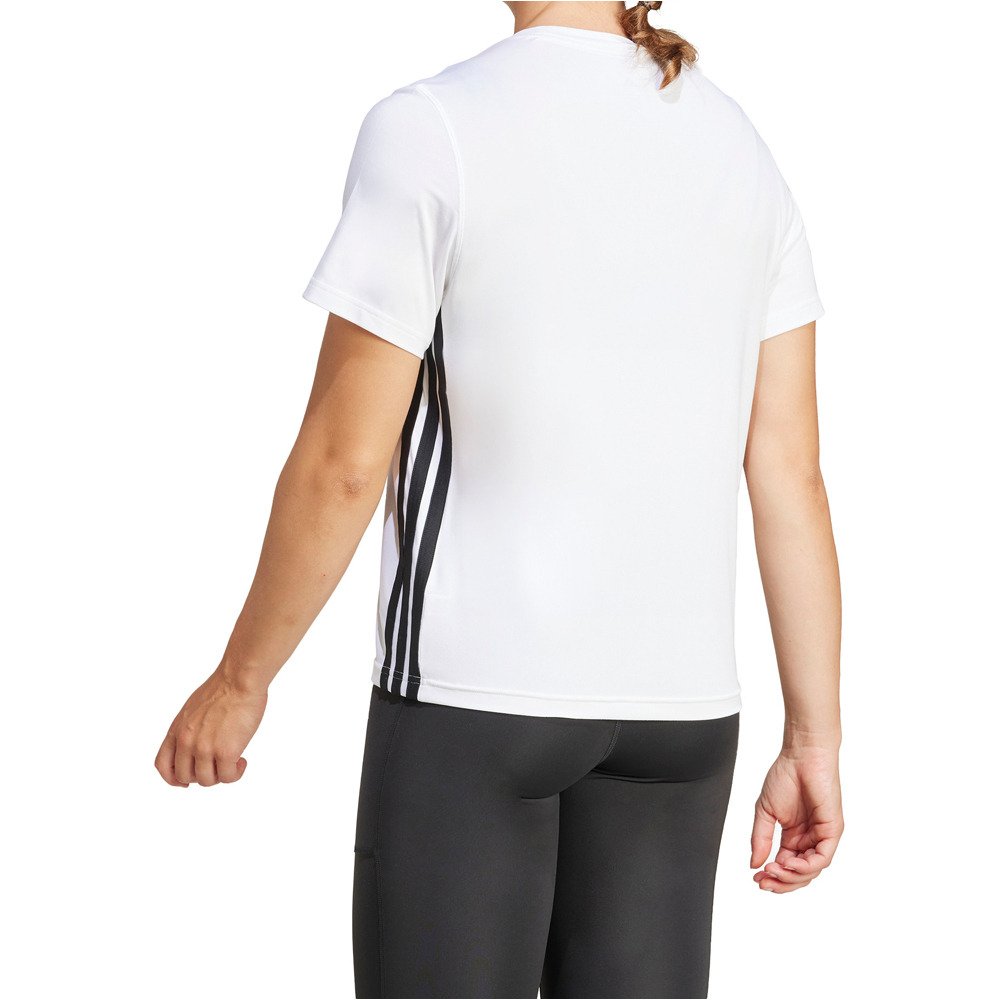 adidas camisetas fitness mujer TE 3S CREW TEE vista trasera