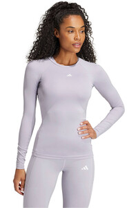 adidas camisetas fitness mujer TF LS T vista frontal