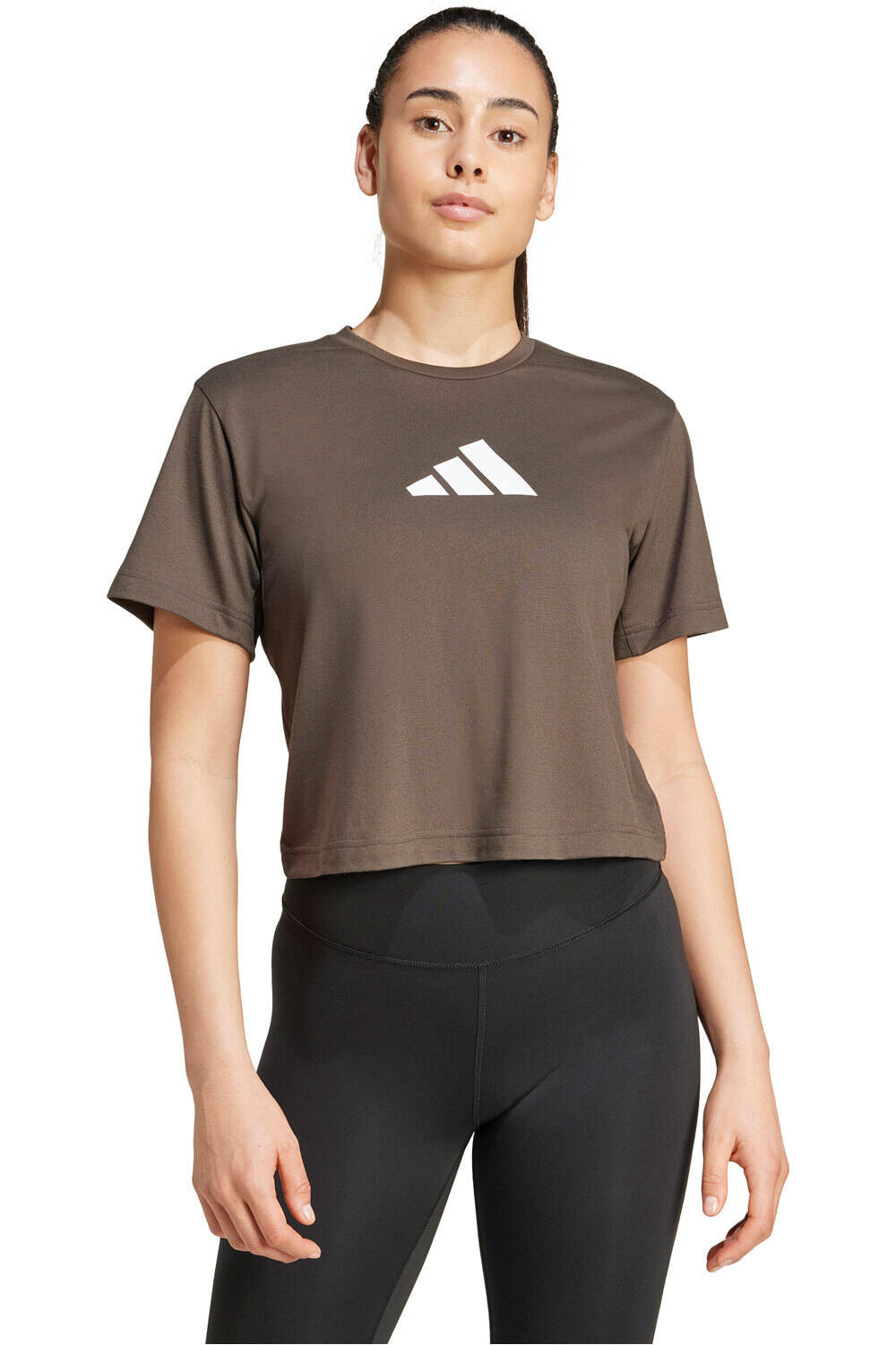 adidas camisetas fitness mujer TR-ES BL TEE vista frontal