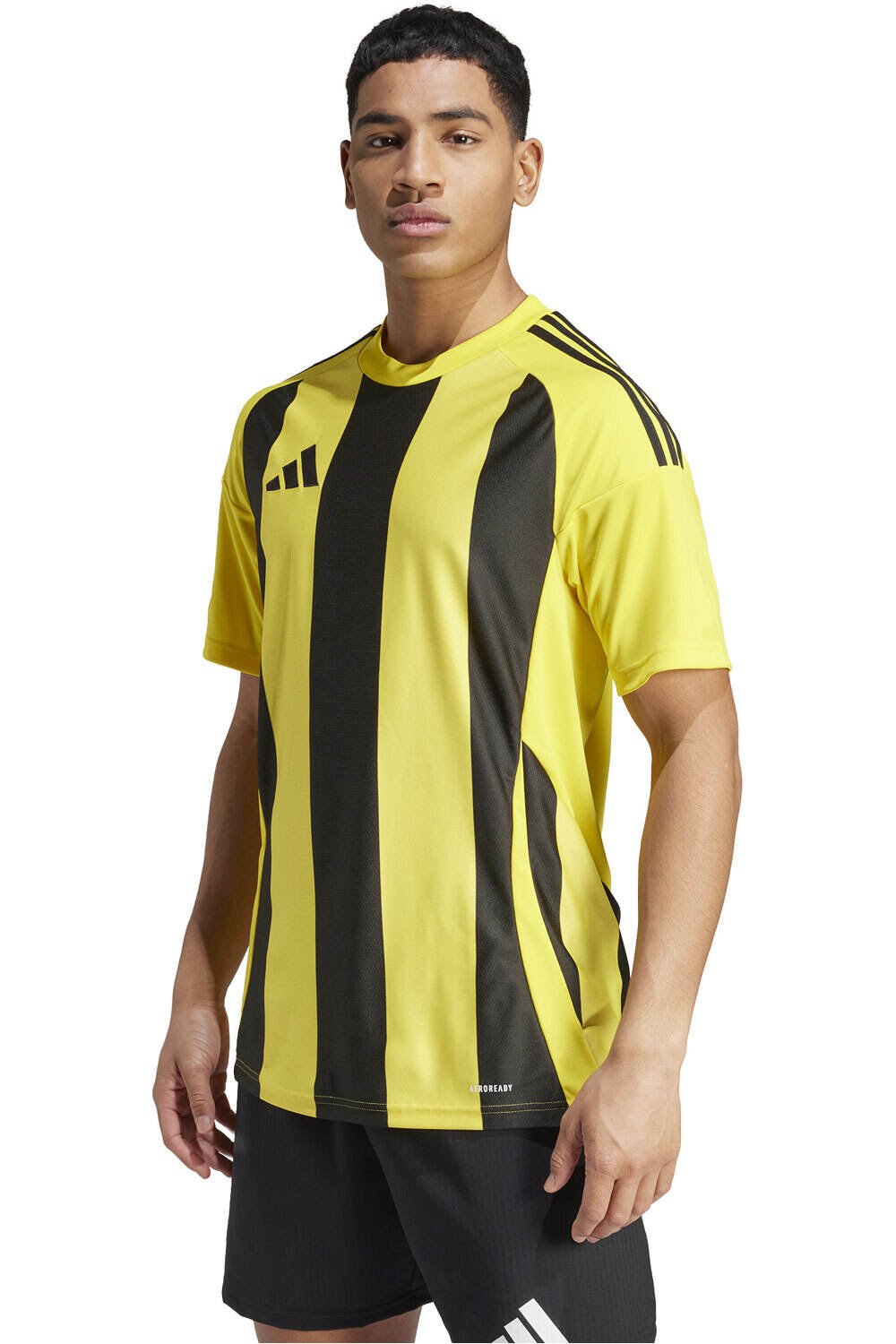 adidas camisetas fútbol manga corta STRIPED 24 JSY vista frontal