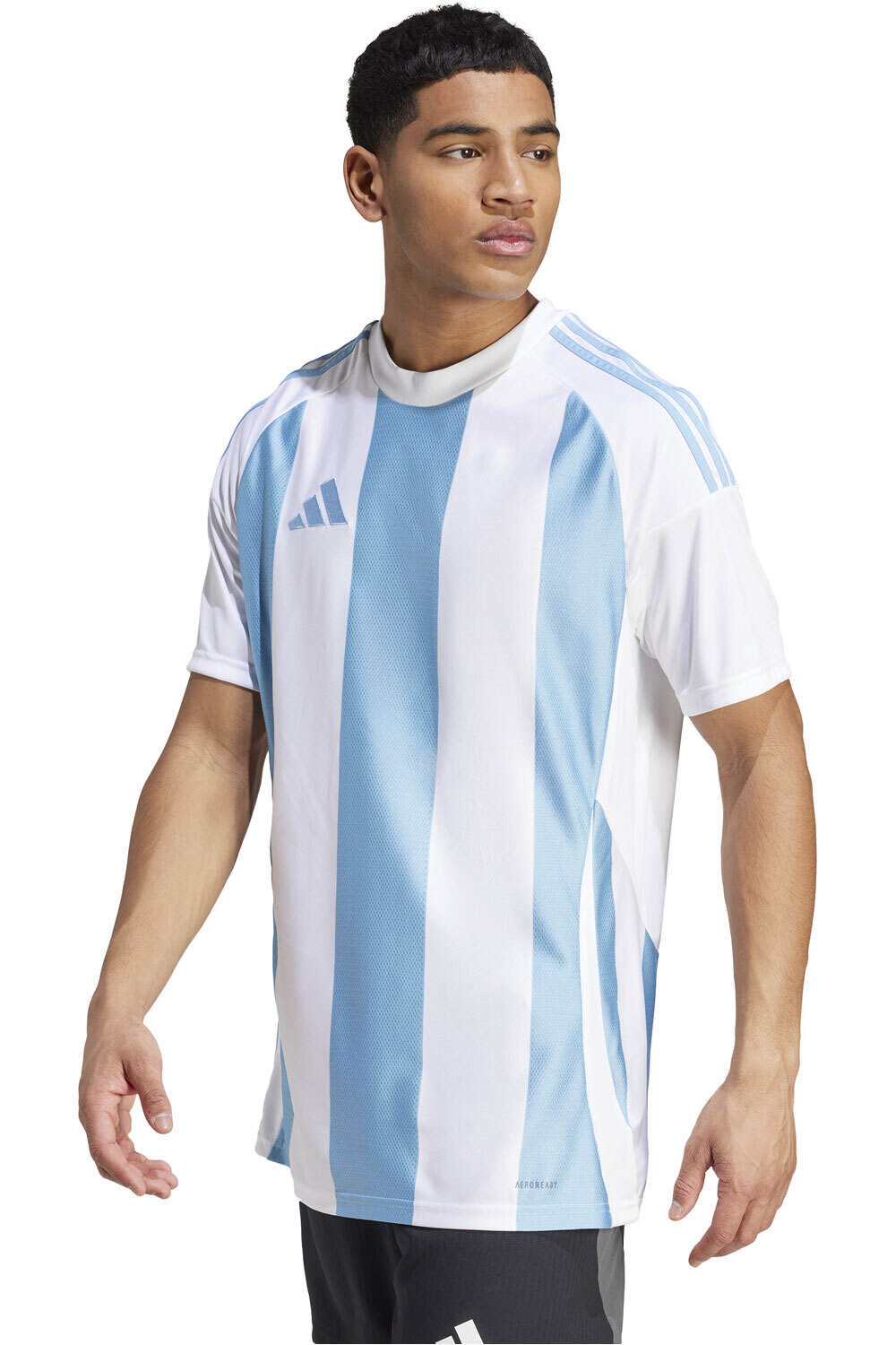 adidas camisetas fútbol manga corta STRIPED 24 JSY vista frontal