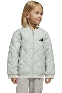 adidas chamarra junior niña LK LT PAD JKT vista frontal