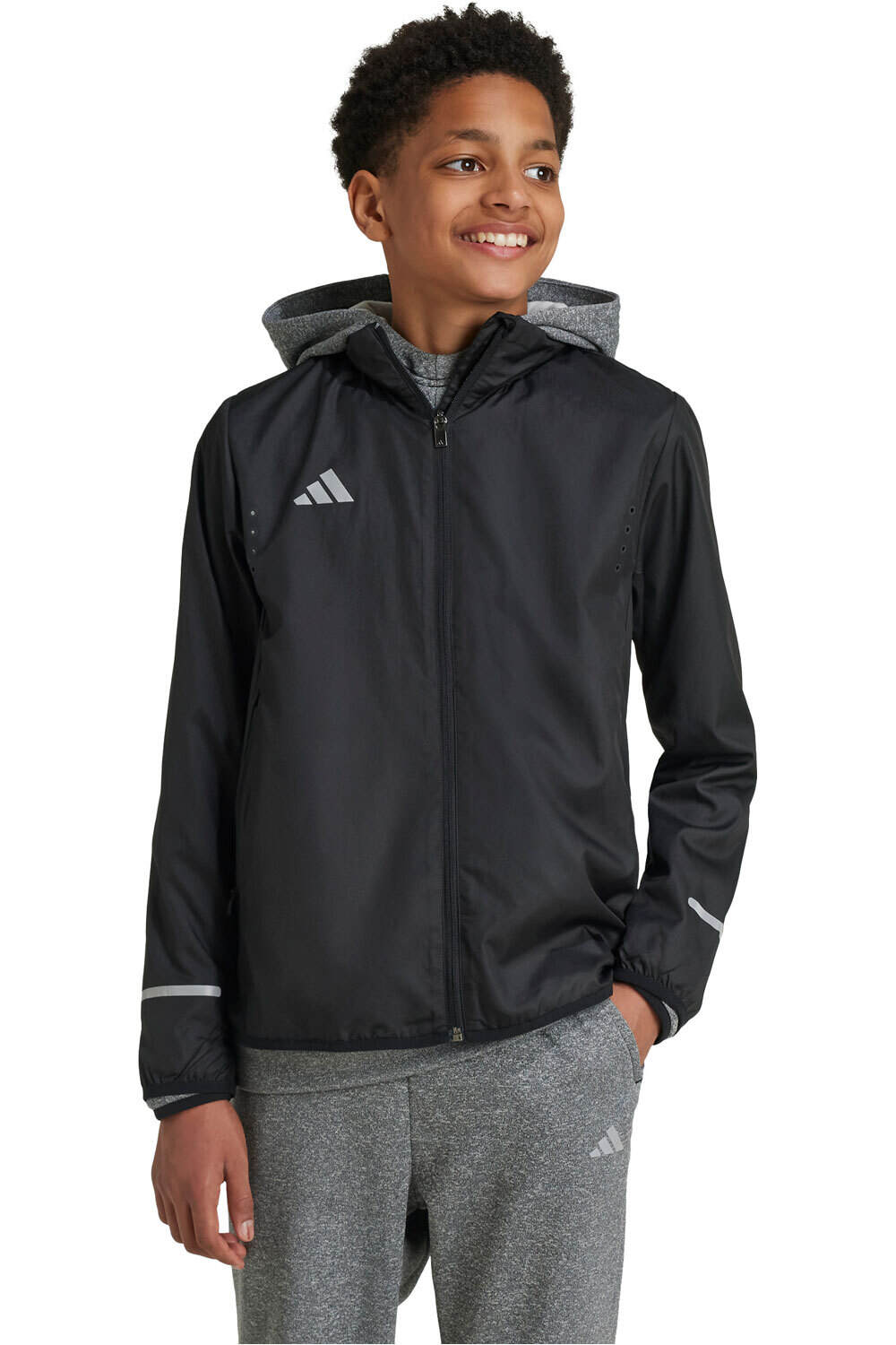 adidas chaqueta niño J TEAM RDY JKT vista frontal