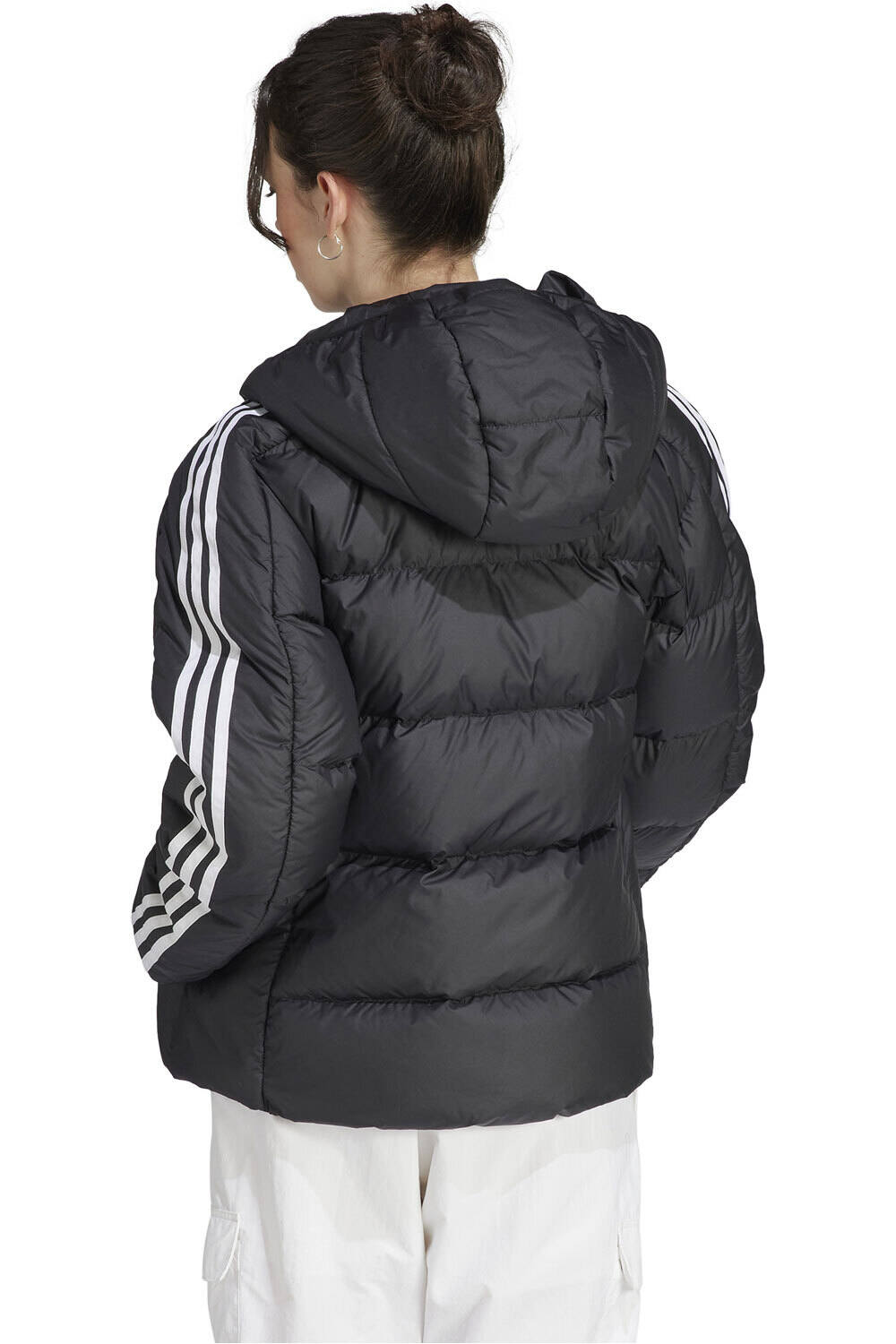 adidas chaquetas mujer W ESS M D HO J vista trasera