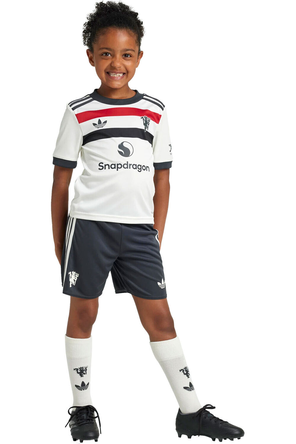 adidas equipación fútbol niño M.UNITED 25  3 MINI vista frontal