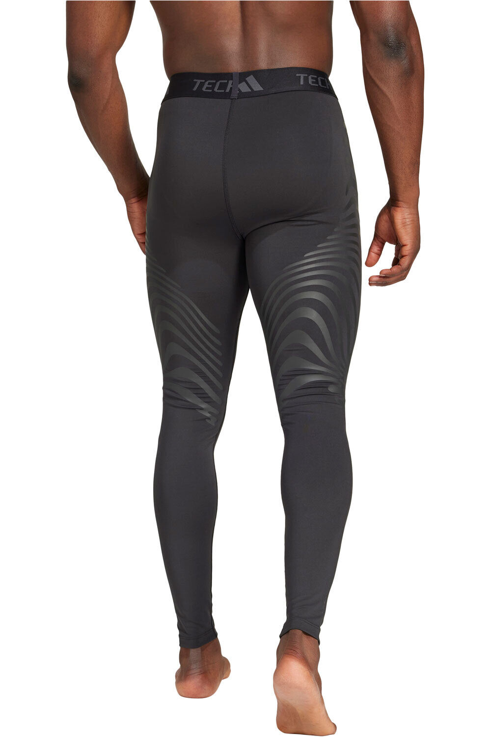 adidas mallas largas fitness hombre TF CTRL TIGHT vista trasera