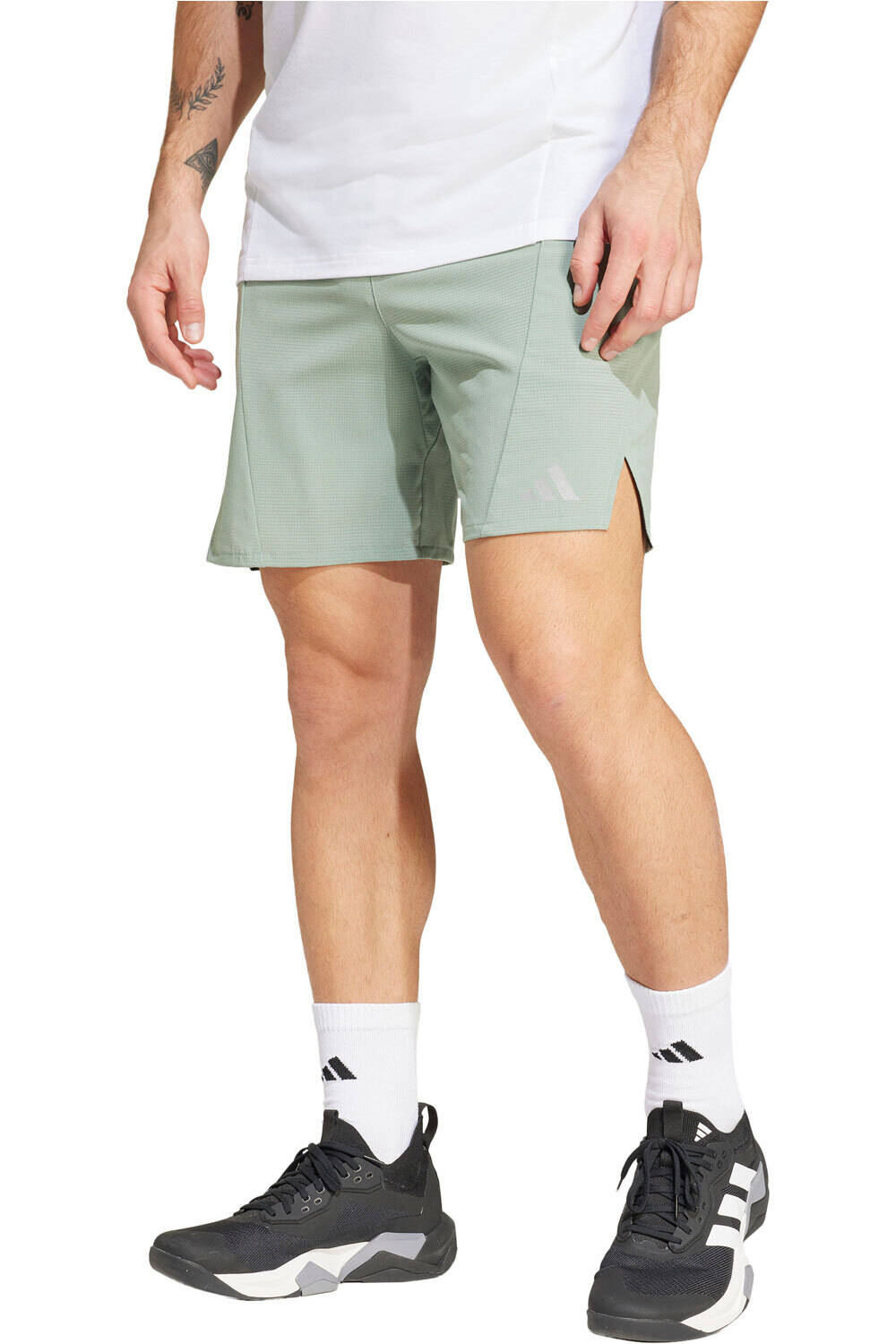 adidas pantalón corto fitness hombre D4T HR SHO vista frontal