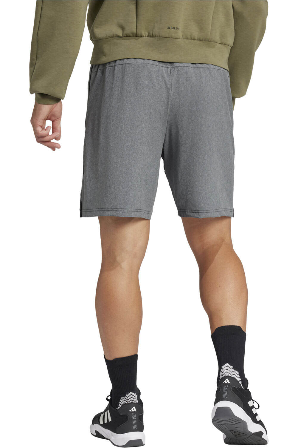 adidas pantalón corto fitness hombre D4T MEL SHORT vista trasera