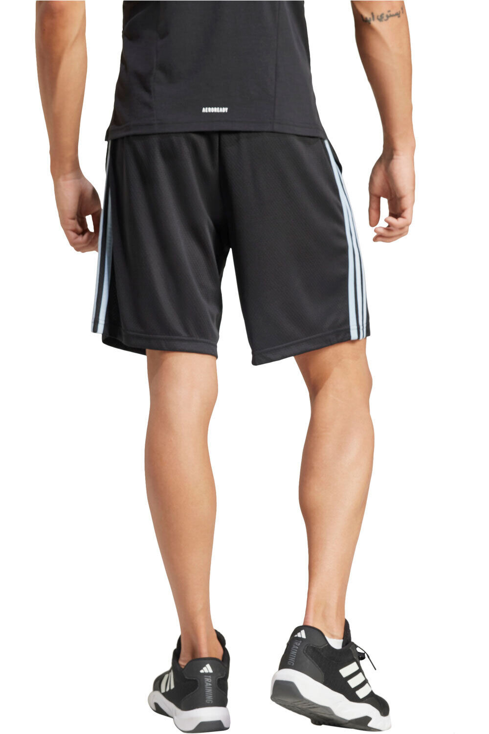 adidas pantalón corto fitness hombre M 3s SHORT vista trasera