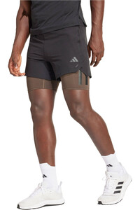 adidas pantalón corto fitness hombre Power 2in1 SHO 7 PUL vista frontal