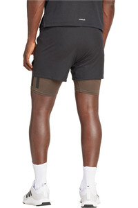 adidas pantalón corto fitness hombre Power 2in1 SHO 7 PUL vista trasera