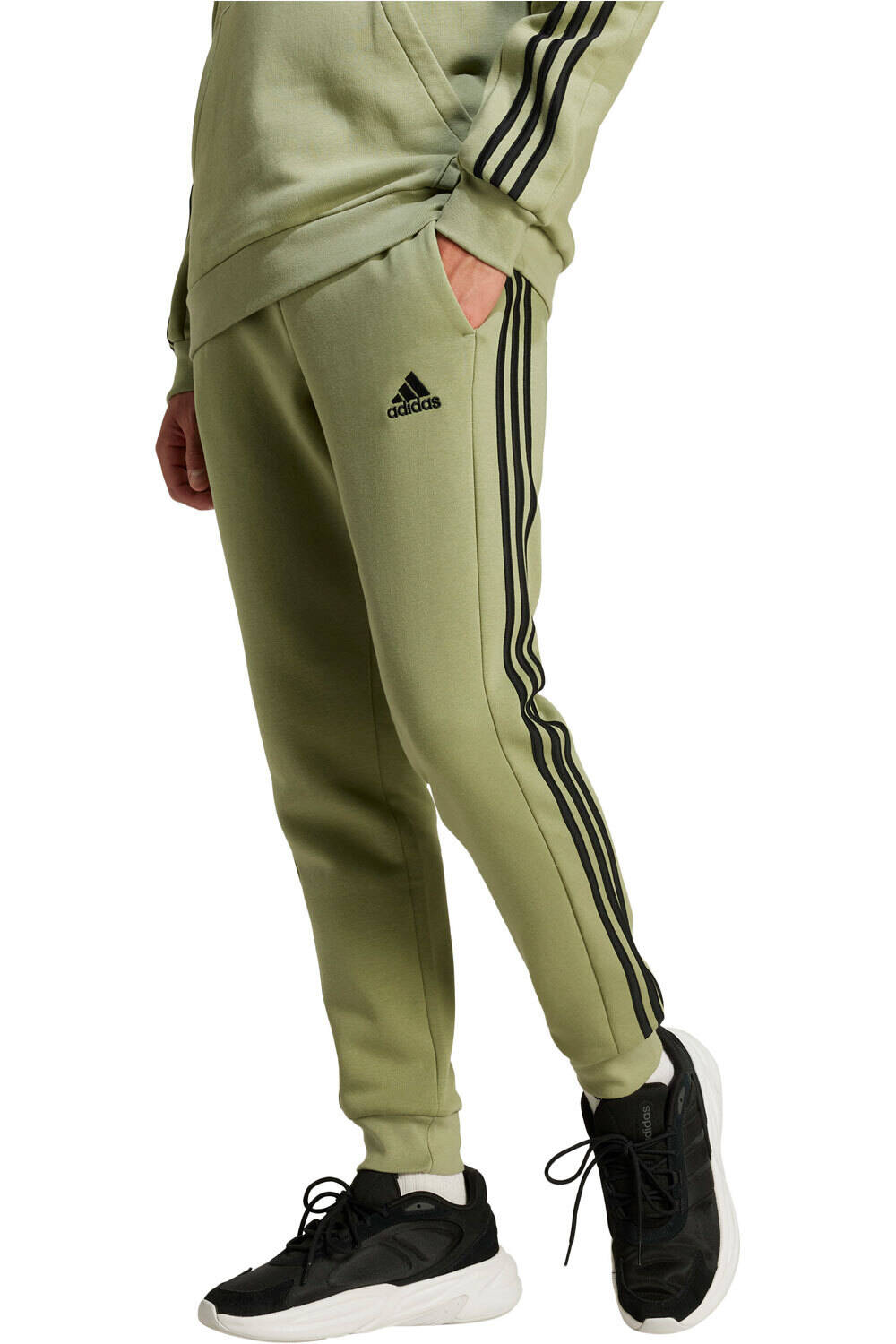 adidas pantalón hombre M 3S FL TC PT vista frontal