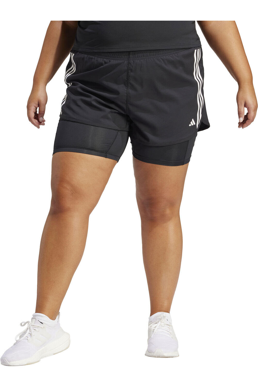 adidas pantalón running mujer OTR E 3S 2in1 S vista frontal