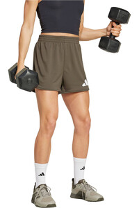 adidas pantalones y mallas cortas fitness mujer TR-ES BL SHORT vista detalle