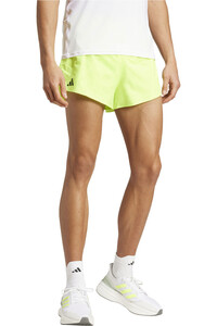 adidas pantaloneta técnica hombre ADIZERO E SHORT vista frontal