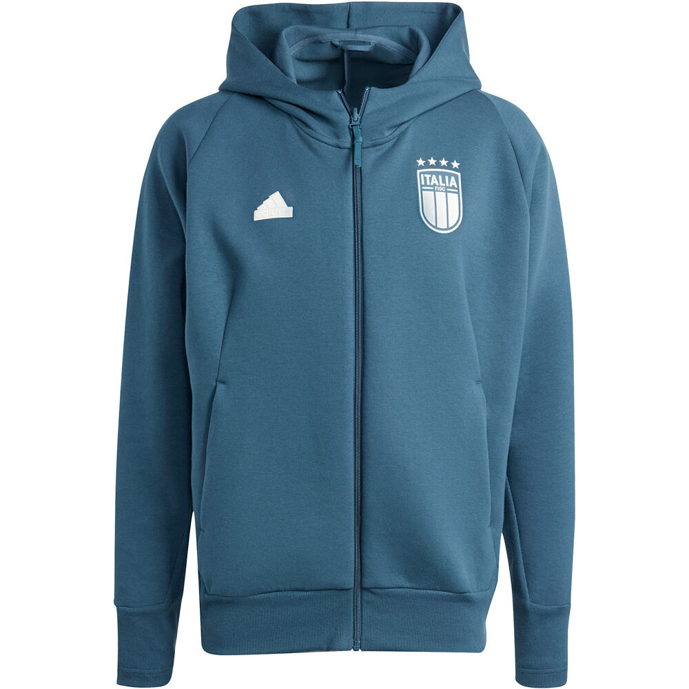 adidas sudadera entrenamiento fútbol ITALIA 25 TRV FZHD 05