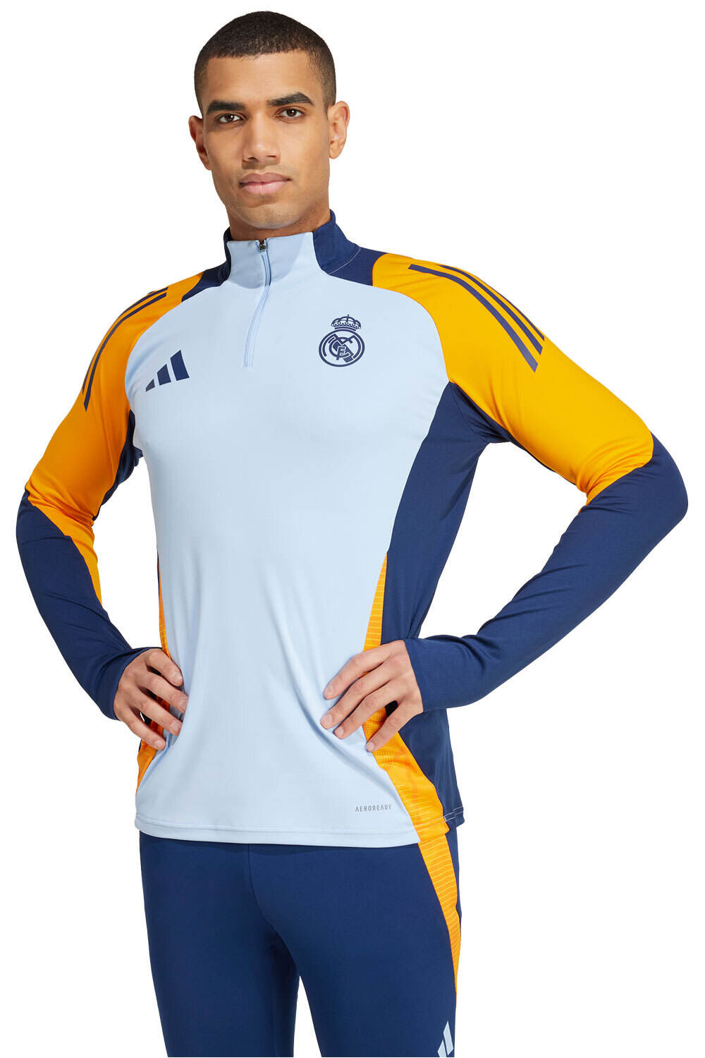 adidas sudadera entrenamiento fútbol R.MADRID 25 HOODY AZNA vista frontal