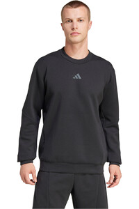 adidas sudadera hombre D4T CREW SWEATS vista frontal