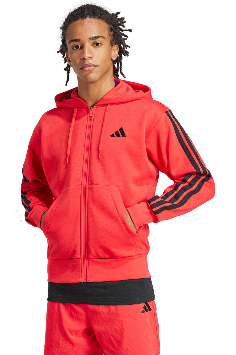 adidas sudadera hombre M 3S FL FZ HD vista frontal