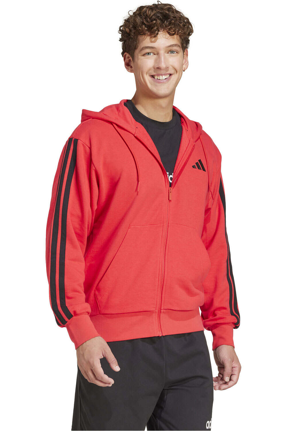 adidas sudadera hombre M 3S FT FZ HD vista detalle