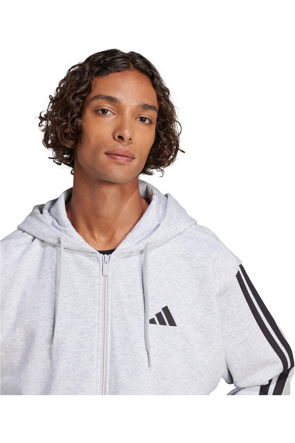 adidas sudadera hombre M 3S FT FZ HD vista detalle