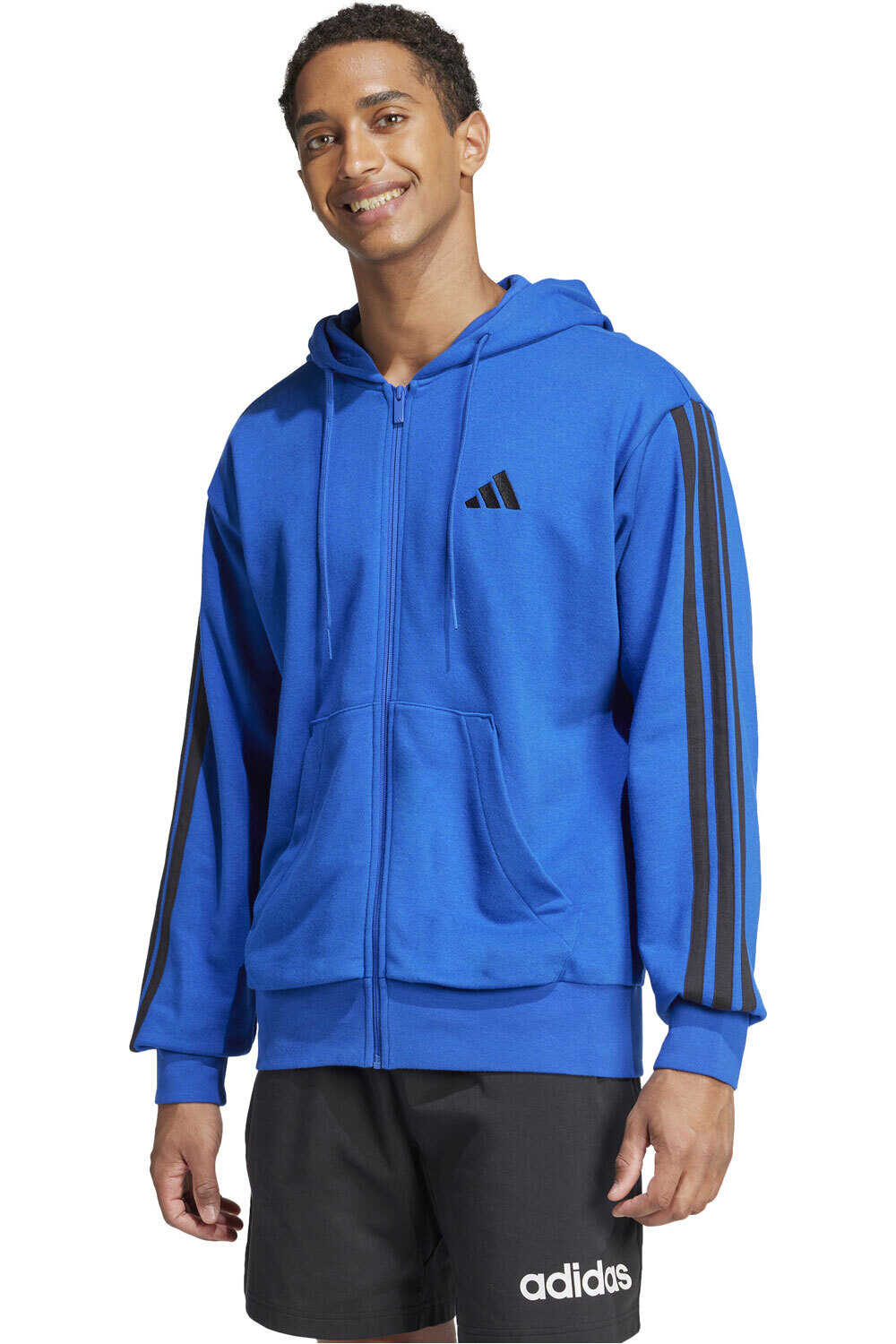 adidas sudadera hombre M 3S FT FZ HD vista frontal