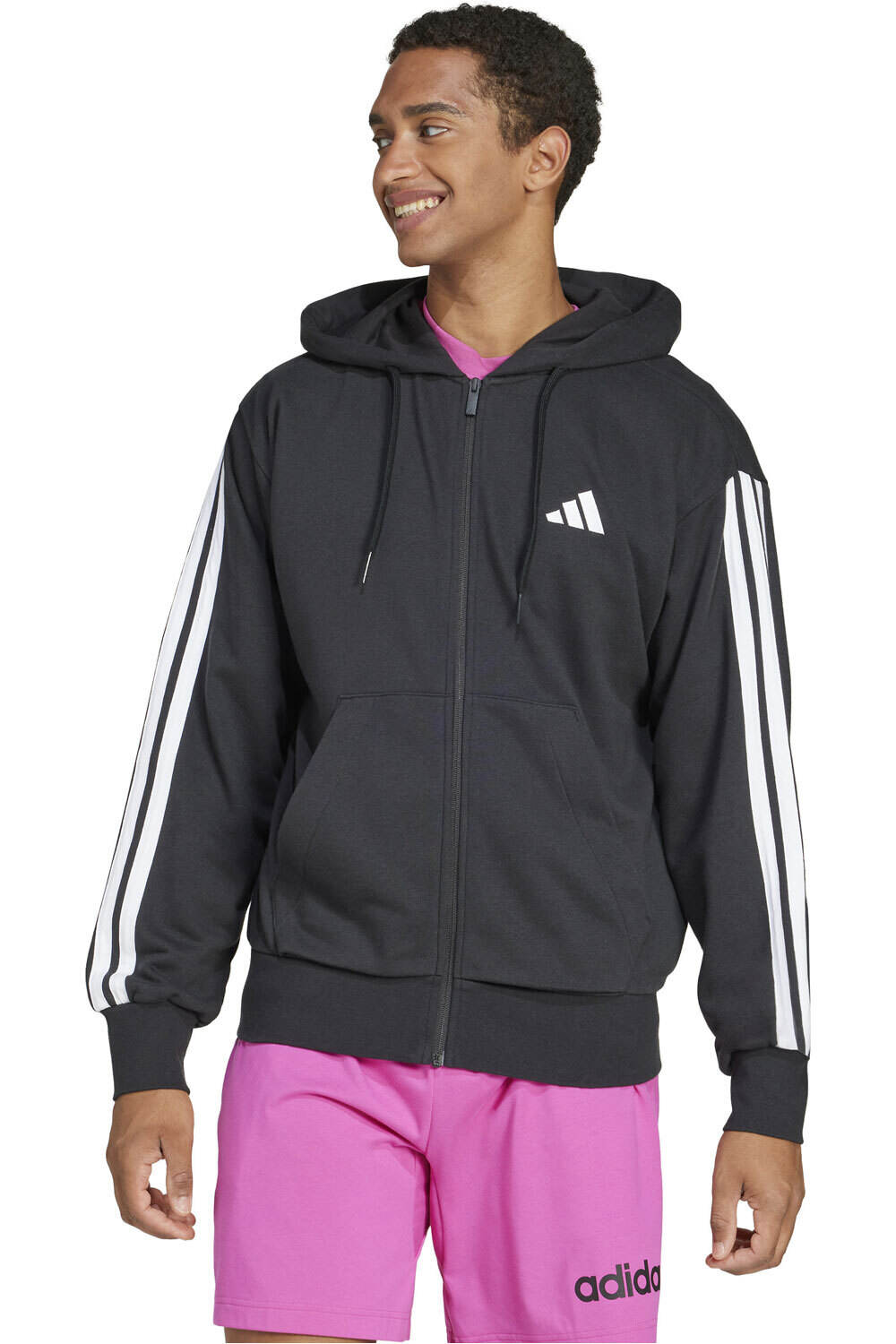 adidas sudadera hombre M 3S FT FZ HD vista frontal