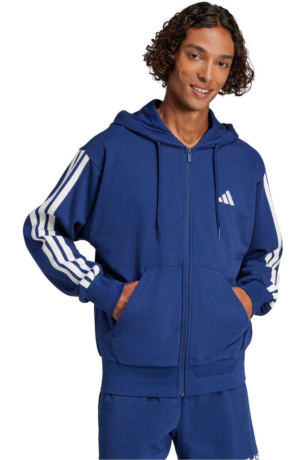 adidas sudadera hombre M 3S FT FZ HD vista frontal