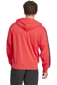 adidas sudadera hombre M 3S FT FZ HD vista trasera